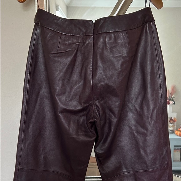 *Tommy Bahama Rich maroon Leather Pants - Picture 6 of 9